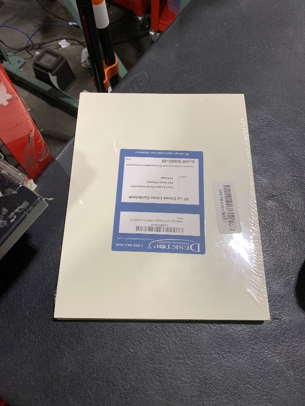 Photo 1 of Heavyweight Linen Textured Cardstock - 50 Sheets - Blank Thick Paper for Inkjet/Laser Printers (Natural)