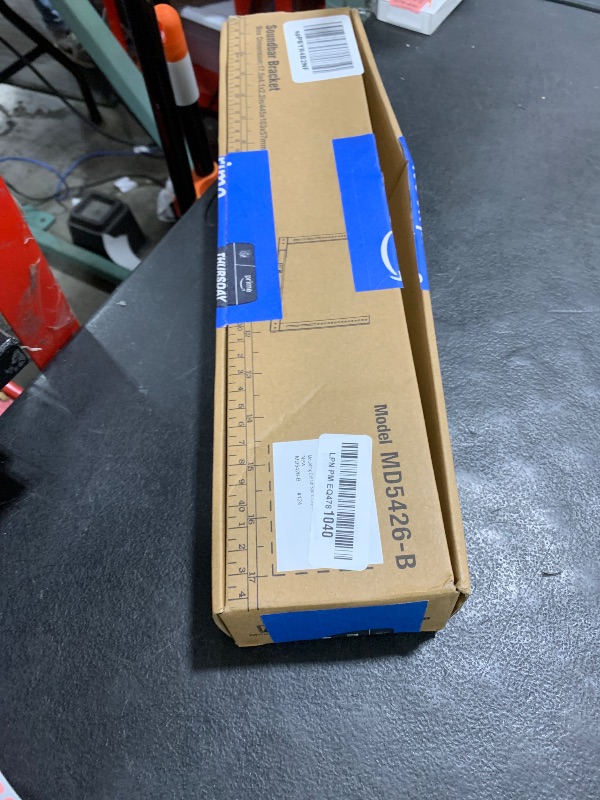 Photo 1 of Mounting Dream Soundbar Mount with Easy Access Design for SONOS Beam, SoundBar Bracket with Sliding Block Fits TV up to VESA 600x400mm, Compatible with The Beam Constructed of Duty Aluminum Profile