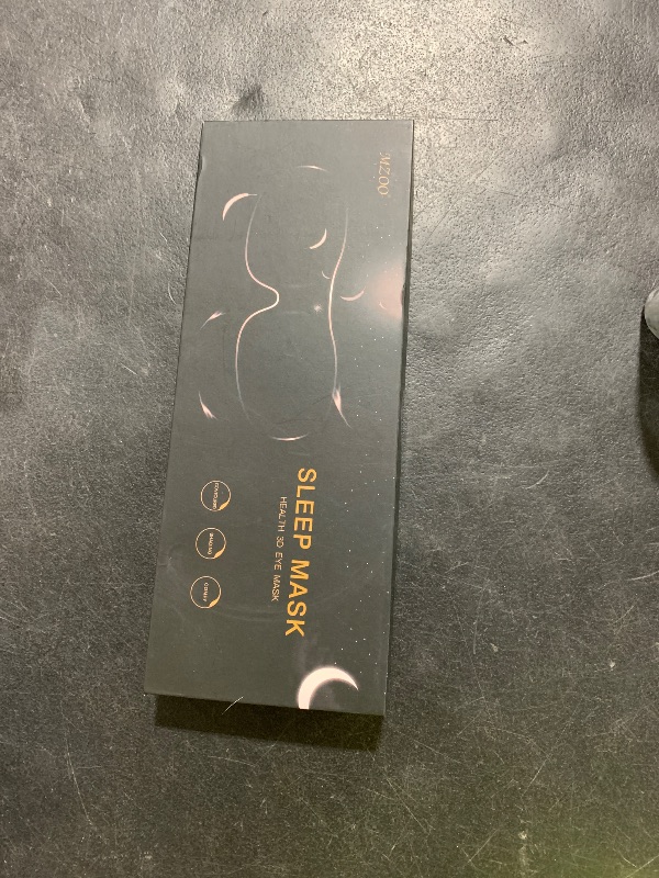 Photo 1 of MZOO Luxury Sleep Eye Mask for Side Sleeper Men Women, Zero Eye Pressure 3D Sleeping Mask, Light Blocking Patented Design Night Blindfold, Soft Eye Shade Cover for Travel, Blue