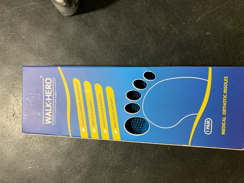 Photo 1 of Inserts Relieve Plantar Fasciitis - Flat Feet Insoles Arch Supports, Orthotic Insoles for Foot Pain Arch Pain Reduce Muscle Fatigue Absorb Shock (Mens 5-5 1/2 | Womens 7-7 1/2)