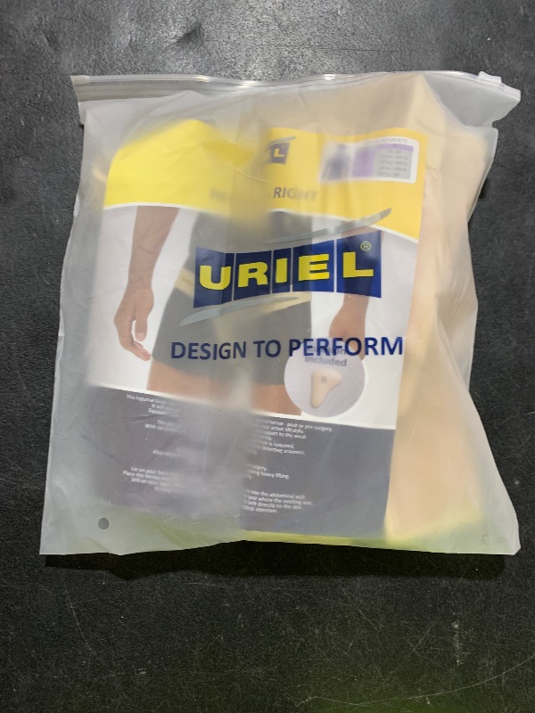 Photo 1 of URIEL Right Side Hernia Belts for Men - Inguinal Hernia Belt for Men, Pre and Post Surgery Truss, Size Medium, Cream (35.3-39.5 Inches)