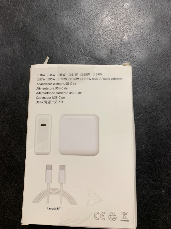 Photo 1 of 96W Replacement for MacBook Pro Charger USB C Power Adapter for Mac Book Pro Air 13 14 15 16 Retina M3 M2 M1 2023 2022 2021 2020 2019 2018 Fast Charging Charger Fit Iphone/1516/IPad & All USB C Device
