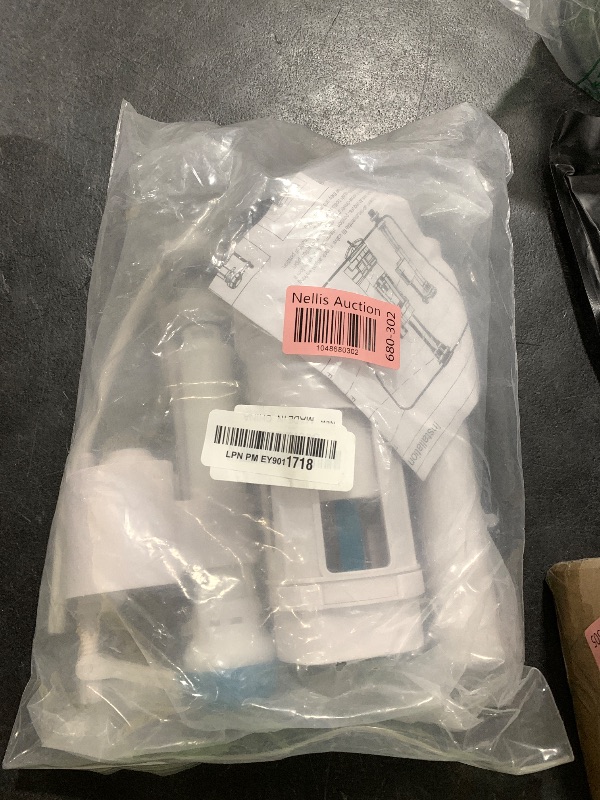 Photo 1 of T Tulead Toilet Repair Kit Flush Valve Replacement Parts Flush Valve 8.27" Height(Including Washer), Fill Valve Thread 0.9", Drain Outlet Dia: 2.52"