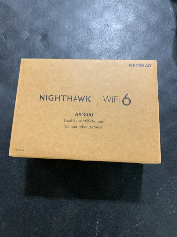 Photo 1 of NETGEAR 4-Stream WiFi 6 Router (R6700AX) – Security Features, AX1800 Wireless Speed (Up to 1.8 Gbps), Covers up to 1,500 sq. ft., 20 Devices – Free Expert Help