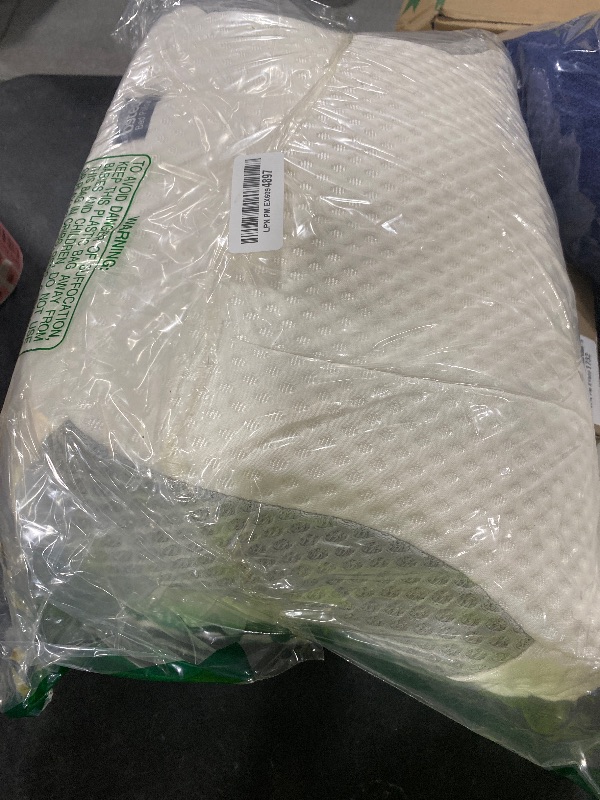 Photo 1 of Osteo Cervical Pillow for Neck Pain Relief, Hollow Design Odorless Memory Foam Pillows with Cooling Case, Adjustable Orthopedic Bed Pillow for Sleeping, Support for Side Back Sleepers