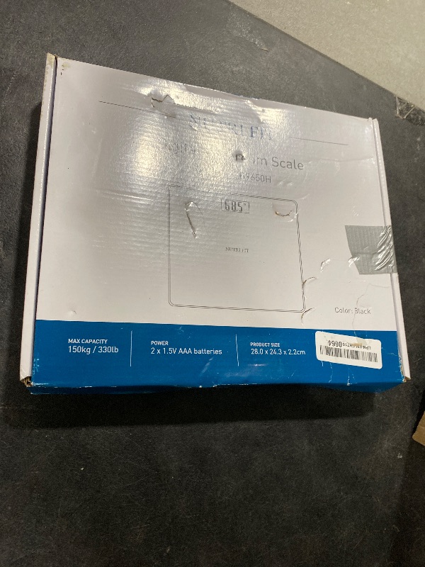 Photo 1 of NUTRI FIT Digital Bathroom Scale for Body Weight, Bath Scale for Accurate Weight Watching with Large LCD Display, Most Accurate for The Elderly Safe Home Use, 330 lbs