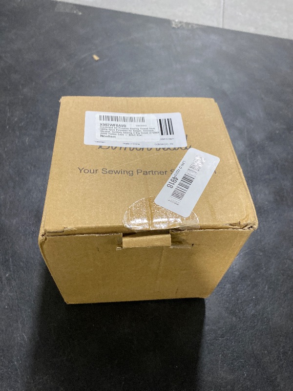 Photo 1 of Simthread All Purpose Sewing Thread from 100% Spun Polyester for Serger, Overlock, Merrow, Quilting Sewing 4 Big Cones of 5000M (5500 Yards) Each - 40S/2 Cream