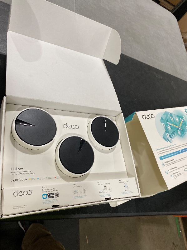 Photo 1 of TP-Link Deco X55 AX3000 WiFi 6 Mesh System - Covers up to 6500 Sq.Ft, Replaces Wireless Router and Extender, 3 Gigabit Ports per Unit, Supports Ethernet Backhaul, Deco X55(3-Pack)