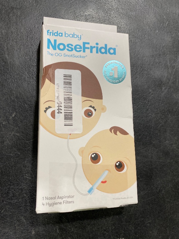Photo 1 of Frida Baby NoseFrida SnotSucker for Baby, Nasal Aspirator for Baby, Nose Sucker Baby Nasal Aspirator & 4 Hygiene Filters to Help Baby Breathe Easy
