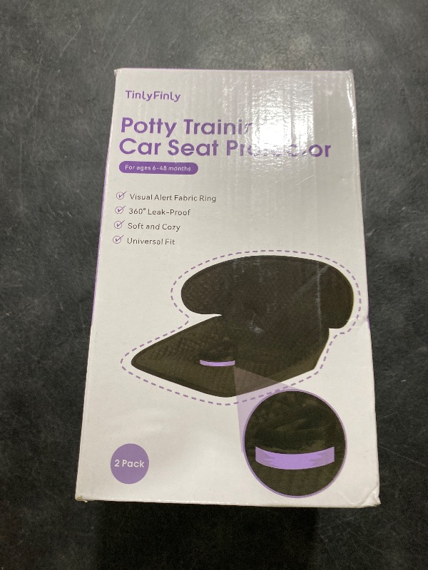 Photo 1 of TinlyFinly 2 Pack Baby Potty Training Car Seat Protector, Waterproof Car Seat Liner for Potty Training Toilet, Baby Infant Toddler Piddle Pad Fits for Carseat, Stroller, Highchair - 2 Pack, Black