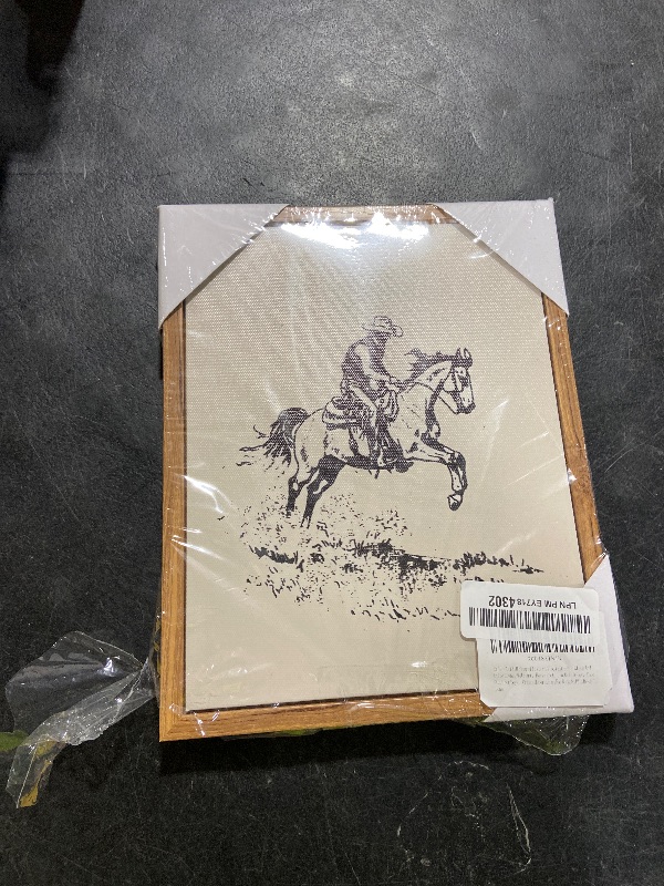 Photo 1 of ARTZIO Framed Western Simple Decor?Black And White Cowboy Wall Art?Horse Pictures Boys Room Wall Decor?Cool Stuff For Boys?Office Decorations For Work,8x10in Ready To Hang