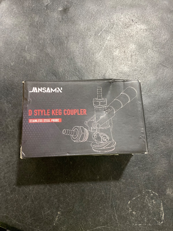 Photo 1 of Keg Coupler, Sankey D Tap with 304 Stainless Steel Probe, Keg Coupler D System with Black Handle & Hose Clamp, D Style,Sankey D Tap for 5/16" ID Hose