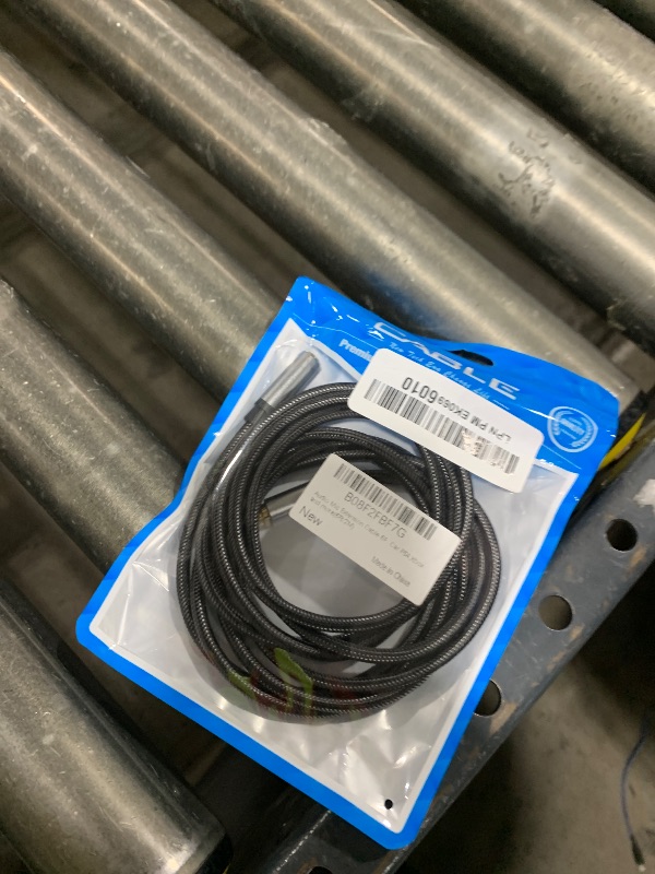 Photo 1 of Audio Mic Extension Cable 6Ft,3.5mm Aux Headphone Extender 4-Pole Jack Plug Extension Lead Stereo Male to Female Braided Cord for Headset,TV,Laptop,Phone,Switch Lite,Car,PS4,Xbox and more(6Ft/2M)