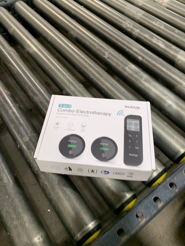 Photo 1 of NURSAL Wireless TENS Unit Muscle Stimulator, Dual Host TENS EMS Machine for Pain Relief, 18 Modes 20 Intensity Remote Control Pulse Physical Electrotherapy for Back Shoulder Pain (2 Pads)
