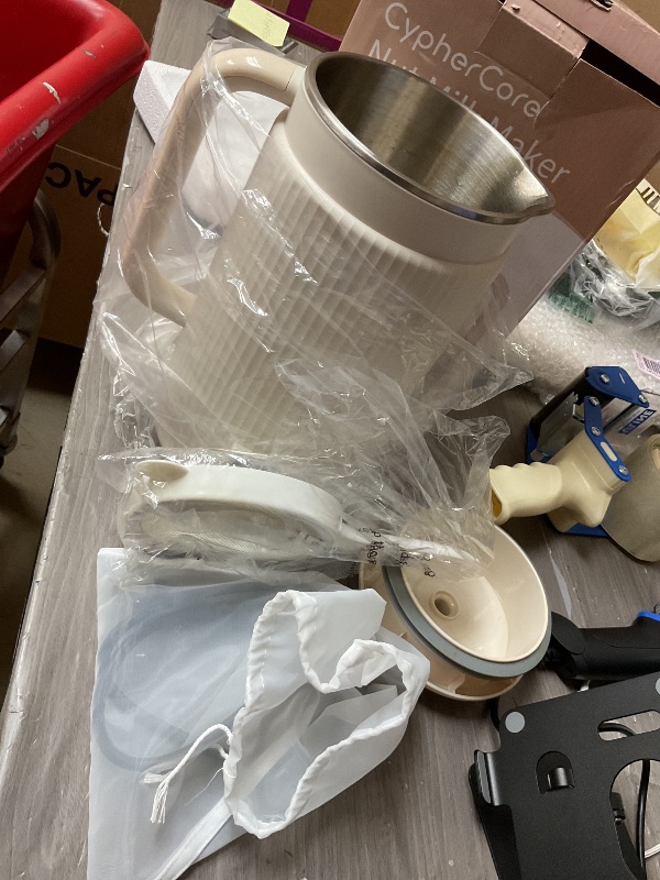 Photo 1 of Nut Milk Maker Machine, 40oz(1200ml) Homemade Almond, Oat, Soy, Milk Shake, Plant Milk, Milk Machine Maker With Nut Milk Bag, Soy Milk Maker With Delay Start/Keep Warm/Cleaning/Boil Water