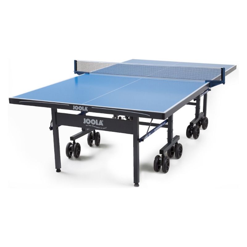 Photo 1 of JOOLA Nova Plus All-Weather Table Tennis Table with Ping Pong Net Set Size 9 X 5 Blue
