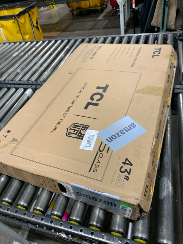 Photo 1 of [SOLD FOR PARTS ONLY] TCL 43-Inch Class S4 4K LED Smart TV with Roku TV (43S450R, 2023 Model), Dolby Vision, HDR, Dolby Atmos, Works with Alexa, Google Assistant and Apple HomeKit Compatibility, Streaming UHD Television