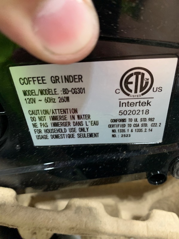 Photo 1 of SHARDOR Professional 64mm Burr Coffee Grinder with 100 Grind Settings and All-Metal Chamber, Coffee Bean Grinder with Adjustable Electronic Timer and LED Display, Anti-Static,Black