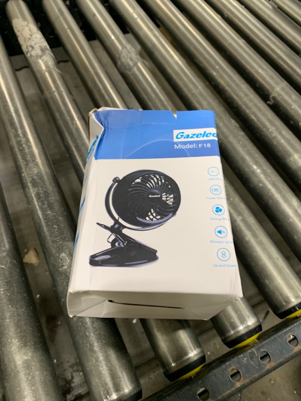 Photo 1 of Gazeled Clip on Fan Battery Operated, 360° Rotation, with 8 Free AA Batteries, Quiet USB or Battery Operated Fan, 5'' Portable Battery Powered Clip on Fans for Camping, Stroller, Bedroom, Outdoor
