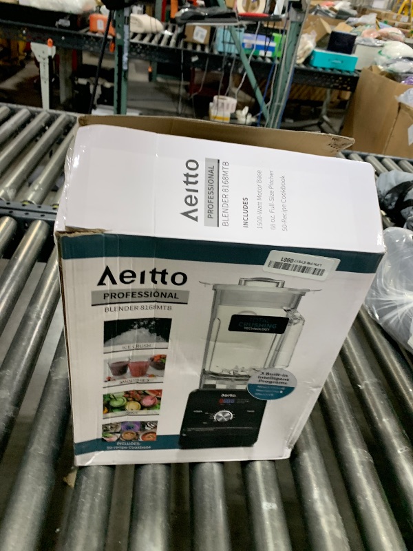 Photo 1 of Aeitto Blender, Blenders for Kitchen with 1500-Watt Motor, 68 Oz Large Capacity, Professional Countertop Blenders for Ice Crush, Frozen Drinks, Silver