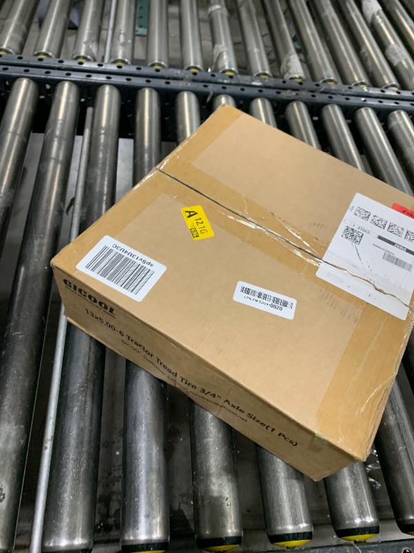Photo 1 of GICOOL 13x5.00-6" Tiller Tire and Wheel, ?3/4" Axle Size?, 3-1/8" Centered Hub, 13x5-6 Agriculture Super Lug Tractor & Trencher Tubeless Tire, Compatible with Craftsman & Troy-Bilt Tiller, 1 Pack