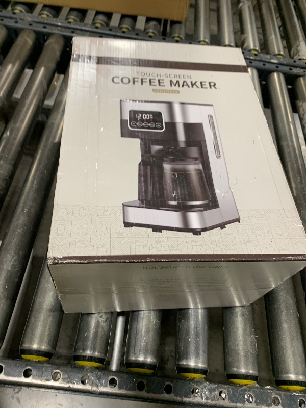 Photo 1 of SHARDOR 10-Cup Programmable Coffee Maker, Regular & Strong Brew Drip Coffee Machine for Home and Office, Auto Shut Off, Permanent Filter, Silver