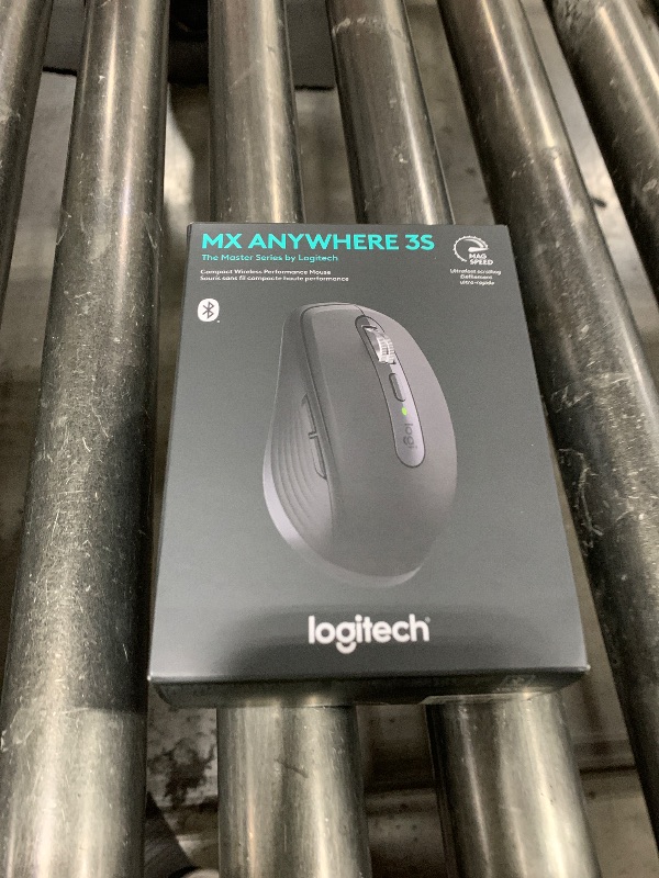 Photo 1 of Logitech MX Anywhere 3S Compact Wireless Mouse, Fast Scrolling, 8K DPI Any-Surface Tracking, Quiet Clicks, Programmable Buttons, USB C, Bluetooth, Windows PC, Linux, Chrome, Mac - Graphite
