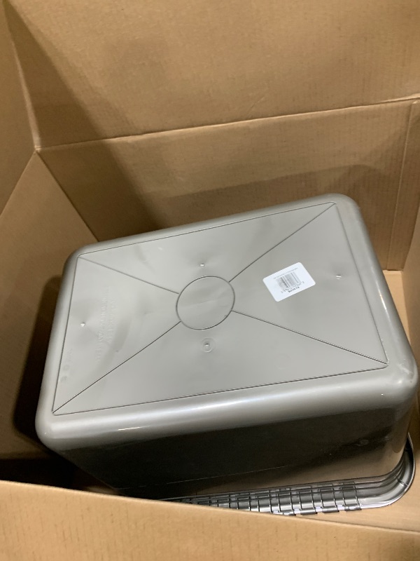 Photo 1 of Petmate Enclosed Cat Litter Boxes with Hinged Lid and Wide Top Entry Opening, Cat Litter Box Enclosure with Filter Lid, Made in USA, Scoop not Included