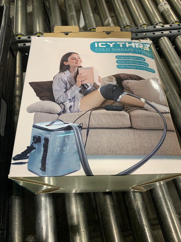 Photo 1 of ICYTHRP Cold Therapy Machine with Programmable Timer, Portable Ice Machine for Knee After Surgery, Knee Replacement Recovery System for Pain Relief w/Compression Pad for Shoulder, Hip and Ankle