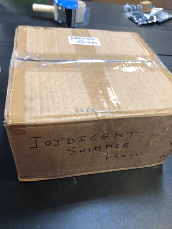 Photo 1 of 24 Pcs Iridescent Silver Shimmer Wall Backdrop, Square Sequin Backdrop Panels for Birthday Gala Graduation Party Anniversary Decoration - 6x4 FT