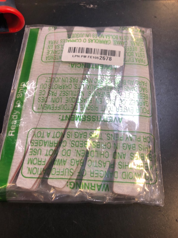 Photo 1 of 10 Pcs Rough Nail File 100/180 Grit, Heavy Duty Nail Files for Acrylic/Natural Nails, Emery Boards for Nails, Strong Finger Nail Filler, Coarse Nail File for Home and Salon Use