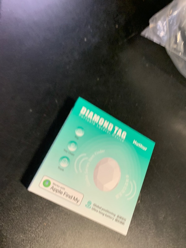 Photo 2 of 2 Packs Air Tracker Tags Compatible with Apple Find My (iOS Only) Bluetooth Tracker, Smart Keys Finder and Item Locator with Waterproof Case for Wallet Luggage Backpack 1B1W