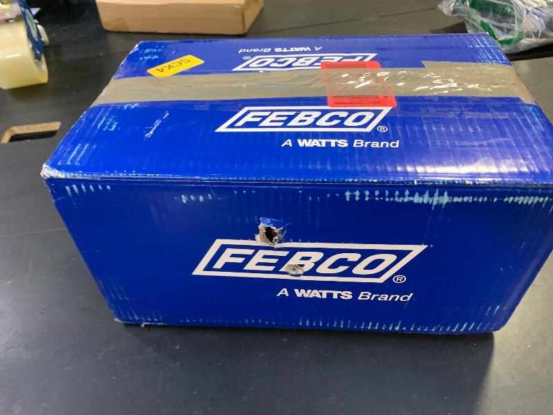Photo 1 of *MISSING PARTS* Febco 825Y Series 1" Bronze Reduced Pressure Zone Backflow Preventer Assembly, Quarter Turn Shutoff, NPT End Connections, Y Pattern, Flood Sensor with SentryPlus Alert Technology for Relief Valve