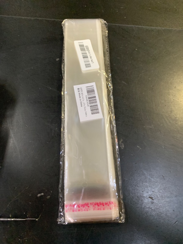 Photo 1 of 100 Pcs Self Sealing Cellophane Bags 2x10 Inches Clear Pretzel Rod Bags, Resealable Bag for Packaging ICY Candy Popsicle,Gifts, Favors, Products