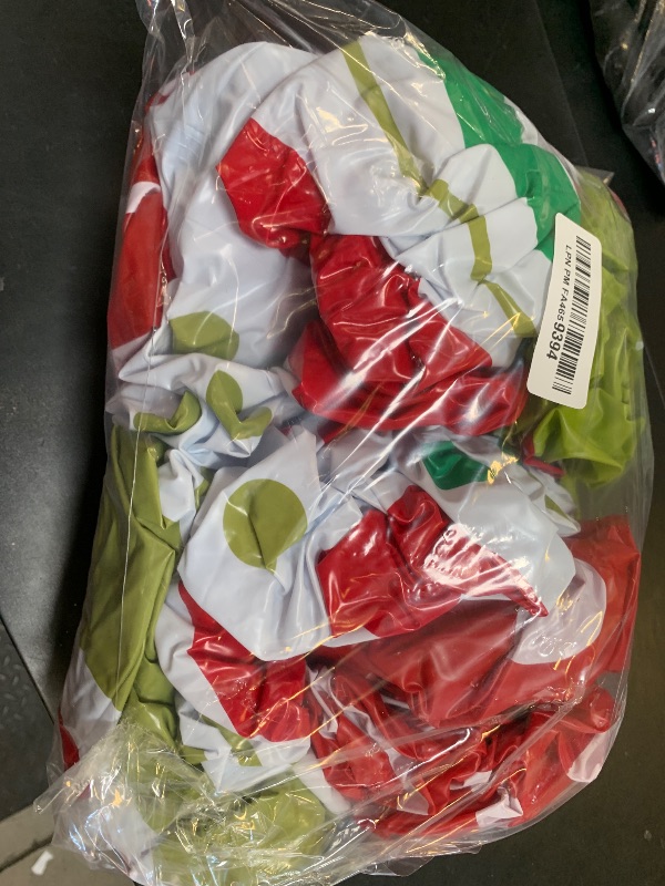 Photo 1 of 12 Pcs 24/16 Inch Giant PVC Christmas Inflatable Ball Outdoor Blow up Xmas Inflatables Ornaments Giant PVC Christmas Ornaments for Tree Yards Lawns Porch Garden Front Doors Holiday Decor(24 Inch)