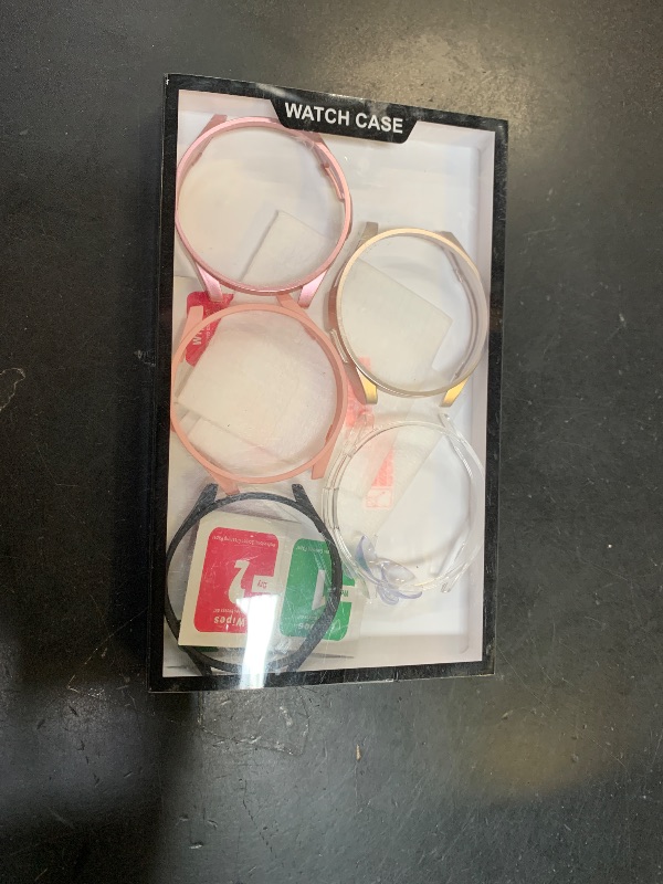 Photo 1 of [5+5] Pack Screen Protector for Samsung Galaxy Watch 6 Classic 47mm,JZK Hard PC Protective Case+Tempered Glass Screen Protector Film for Galaxy Watch 43mm Classic?Black+Clear+Gold+Pink+Rose Gold