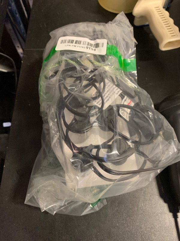 Photo 1 of 10Ft Outdoor String Lights Waterproof, Hanging Patio Lights with 11 Edison Bulbs (1 Spare), ST40 Vintage Edison Bulbs String Lights for Indoor Garden Backyard Party Wedding Balcony Decor- Black