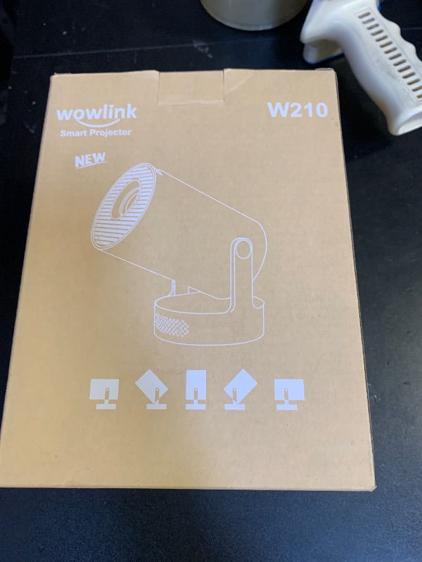 Photo 1 of [Built-in Apps & 2025 Upgraded] Mini Projector with WiFi 6 and Bluetooth 5.4 Support 4K 1080P Auto Keystone 180° Rotatable Projector Portable Compatibile with HDMI/TV Stick/Memory Stick/Laptop, White