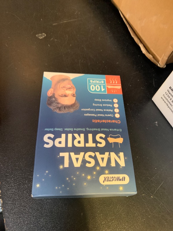 Photo 1 of 100Pcs Nasal Strips for Snoring, Extra Strength Nose Strips Breathing, Nose Tape for Sports and Sleep, Anti Snoring Strips Help Stop Snoring and Nasal Congestion Relief