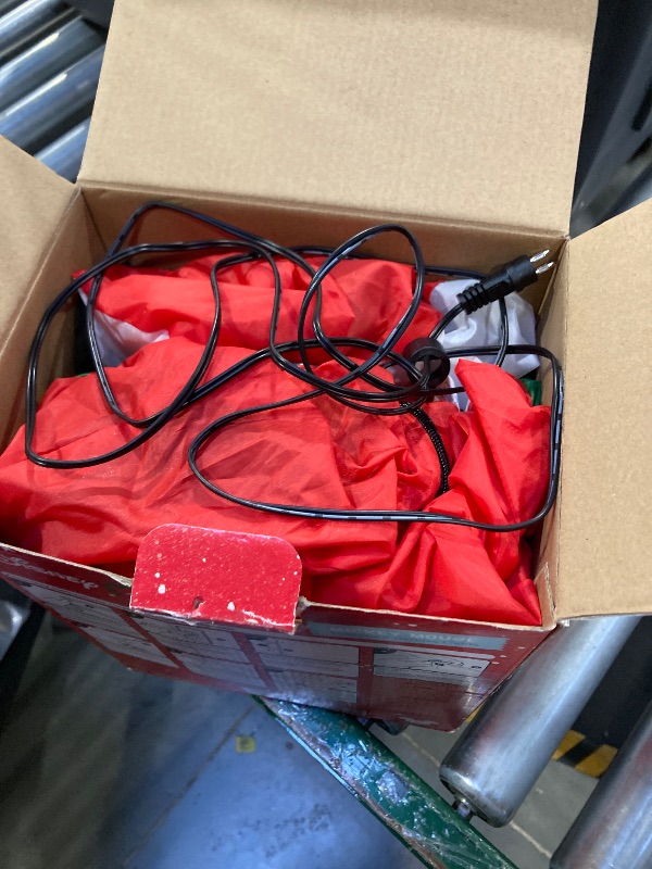 Photo 1 of Disney Mickey Mouse Christmas Inflatable Outdoor Decoration, Striped Shirt Design, 60 Inch Air Blown Holiday Yard Decor