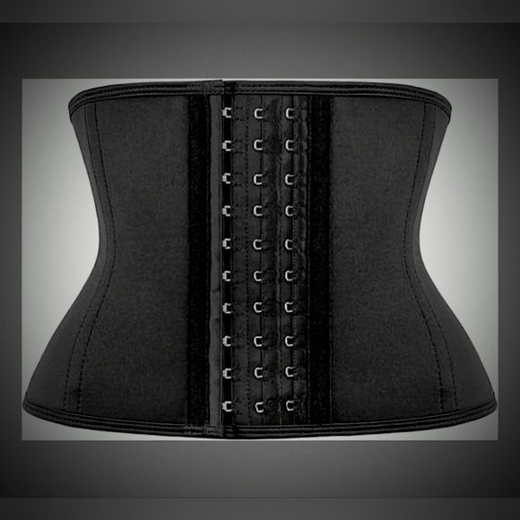 View 1 of 3XL Black, Breathable Mesh W/ Bones, Waist Cincher/ Corset/Trainer/ Shapewear