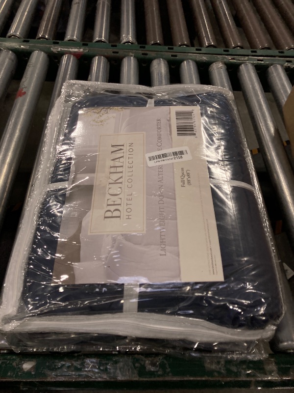 Photo 1 of 1600 Series Lightweight Goose Down Alternative Comforter Full/Queen / Navy Blue