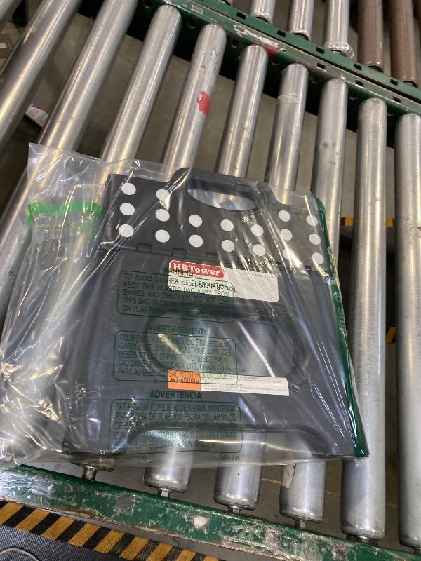 Photo 1 of HBTower Folding Step Stool 9 Inch - Holds 600 lb, Non-Slip Surface & Carry Handle - Sturdy Step Stool for Kids, Toddlers & Adults - Compact Foldable Foot Stool for Kitchen, Bathroom, Bedroom, Outdoor