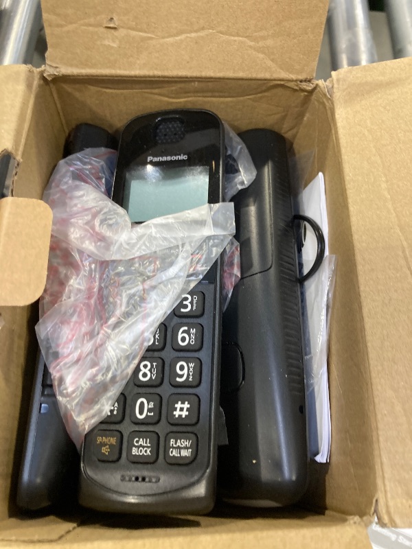 View 2 of AT&T BL102-3 DECT 6.0 3-Handset Cordless Phone for Home with Answering Machine, Call Blocking, Caller ID Announcer, Audio Assist, Intercom, and Unsurpassed Range, Silver/Black