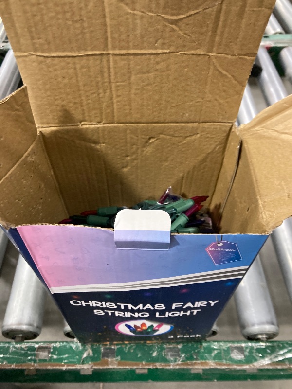 Photo 1 of 3 Sets Christmas Lights, 150 Count 33 FT Each Mini String Lights, Green Wire Fairy Lights, 120V UL Certified Connectable Xmas Tree Light for Holiday Winter Patio Party Outdoor Decoration, Multicolor