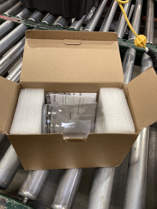 Photo 1 of 1Pc Wide Mason Jar Pitcher,32oz Glass Pitcher with Lid Double Leak-proof with Handle Water Jug Wide Mouth Breast Milk Fridge Container for Water, Juice (32oz Grey)