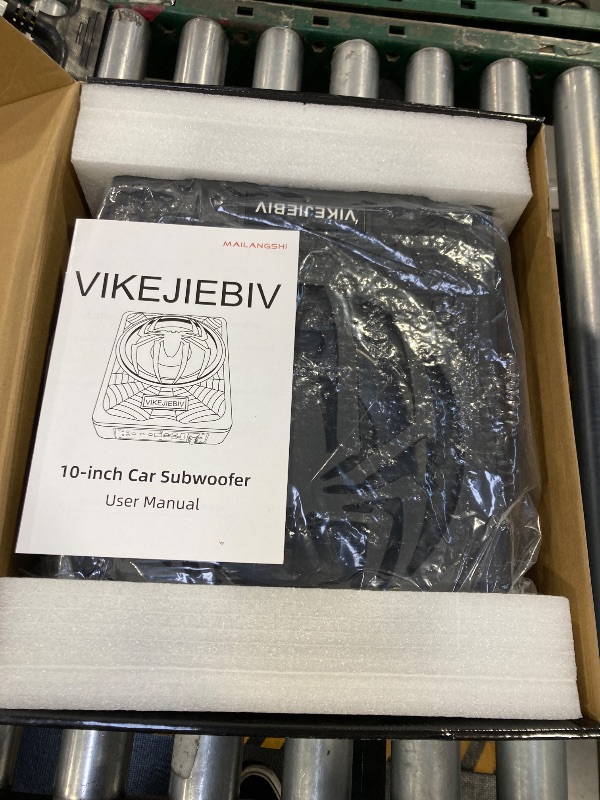 Photo 1 of 1200W Subwoofer, Slim Underseat Car Subwoofer and Amp Package with Ambient Light, Individual Control for Low Pass/Gain/Boost Bass, Loud Stereo Sound, Deep Bass Perfect for Truck/SUV/Jeep/MPV (Black)