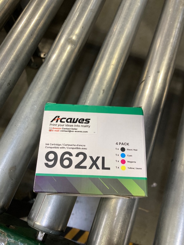 Photo 1 of Acaves 962XL Ink Cartridges Combo Pack HP962XL/962 Ink Cartridges Combo Pack for HP Ink 962XL Combo Pack HP962XL Use with HP Officejet Pro 9010 9015 9018 9020 9025 Printers, 4 Pack