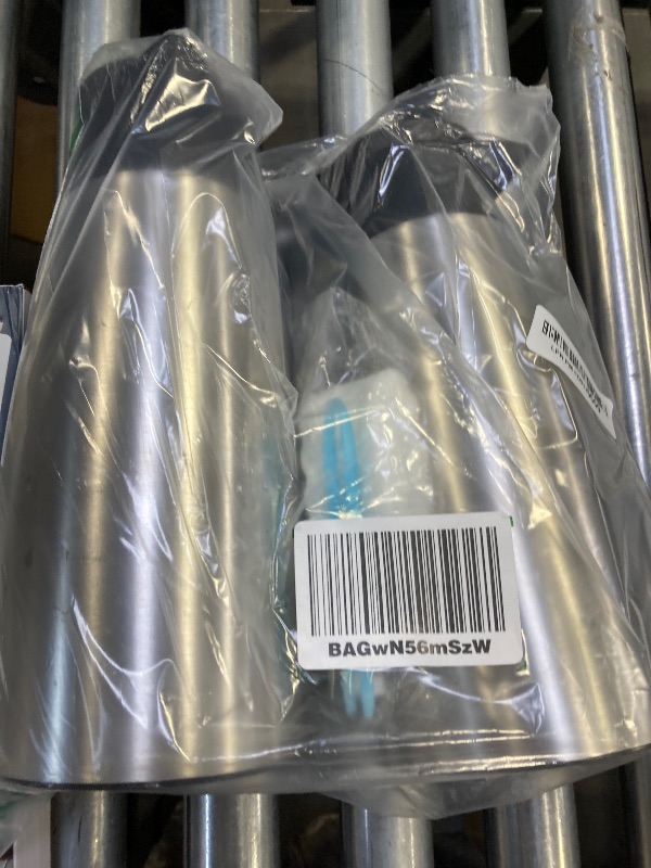 Photo 1 of 2 PCS 68 OZ Thermal Coffee Carafe, Insulated Stainless Steel Coffee Carafe Double Walled Vacuum Thermal Pot Flask with Brushes Thermos for Keeping Hot Coffee Tea Home and Office (Silver)