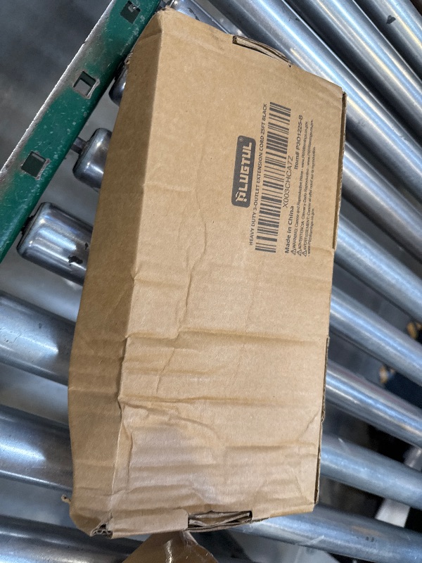 Photo 1 of 25Ft 12/3 Outdoor Extension Cord with 3-Outlets, Heavy Duty 12 Gauge 3 Prong Extension Cord Waterproof with Lighted end, 15A 12AWG 1875W SJTW, ETL Listed - Great for Garage, Garden and Home, Black